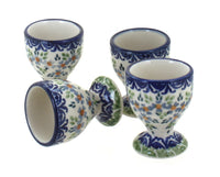 Polish Pottery Summer Vine Egg Cup Set