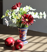 Jungle Flower Small Vase Polish Pottery