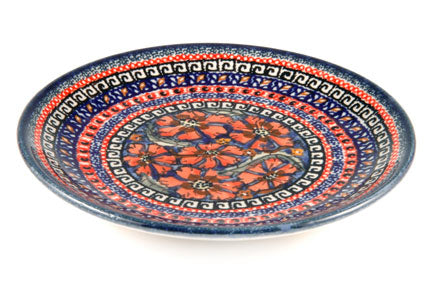 Jungle Flower Dessert Plate Polish Pottery