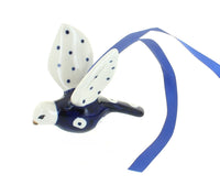Polish Pottery Dots Dove Ornament