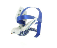 Polish Pottery Tulip Dove Ornament