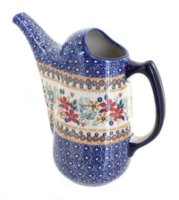 Polish Pottery Red Daisy Watering Can