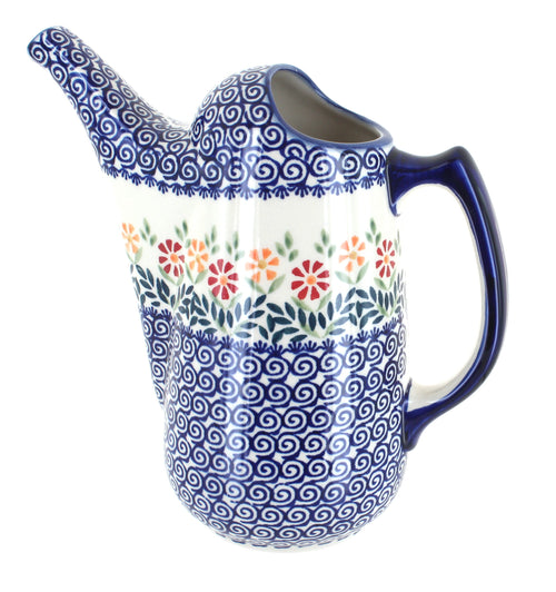 Polish Pottery Garden Bouquet Watering Can