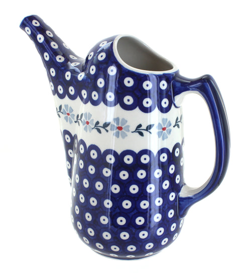 Polish Pottery Blue Violet Watering Can