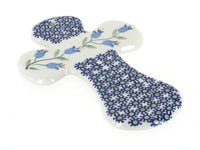 Polish Pottery Tulip Cross
