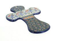 Polish Pottery Periwinkle Cross