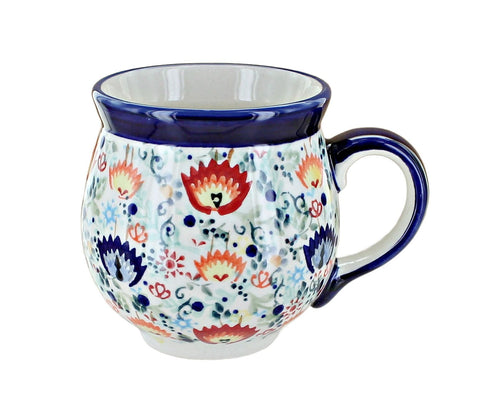 Polish Pottery Desert Oasis Large Bubble Mug