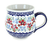 Polish Pottery Red Poppy Large Bubble Mug