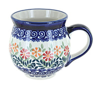 Polish Pottery Garden Bouquet Large Bubble Mug