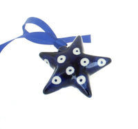 Polish Pottery Dots Star Ornament