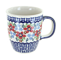 Polish Pottery Red Poppy Coffee Mug