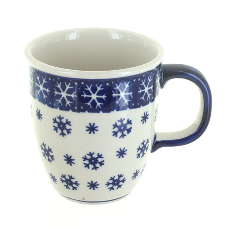 Polish Pottery Snow Flurry Coffee Mug