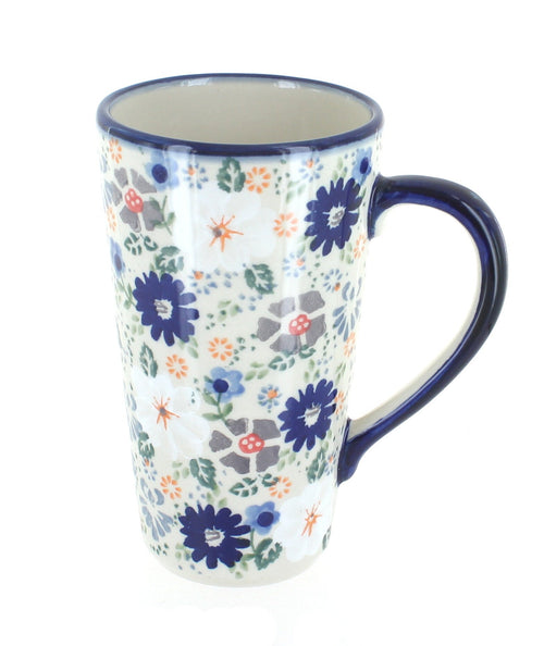 Polish Pottery Carnival Large Coffee Mug
