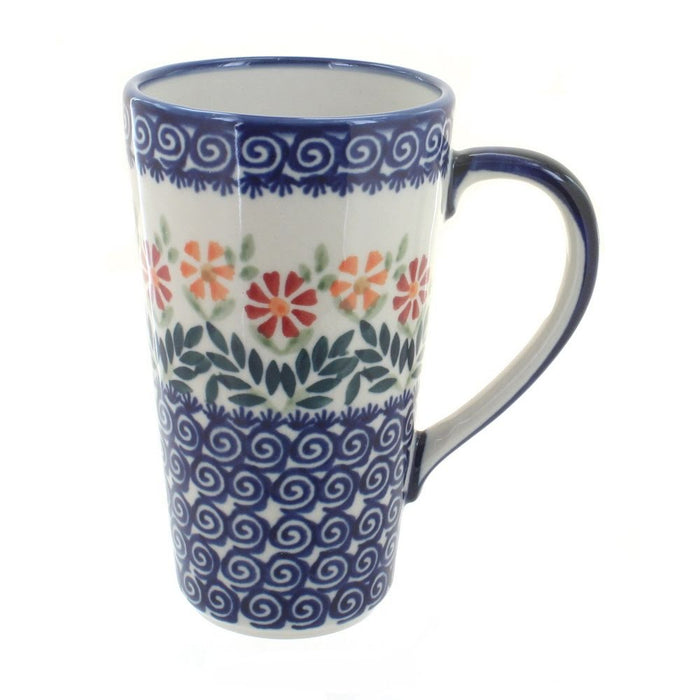 Polish Pottery Garden Bouquet Large Coffee Mug