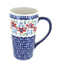 Polish Pottery Red Poppy Large Coffee Mug
