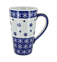 Polish Pottery Snow Flurry Large Coffee Mug