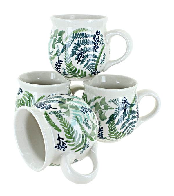 Woodland Fern 4 Piece Bubble Mug Set