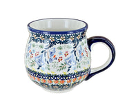 Polish Pottery Periwinkle Bubble Mug