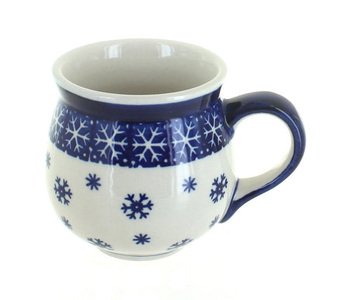 Polish Pottery Snow Flurry Bubble Mug