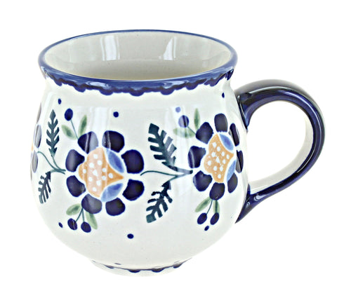 Polish Pottery Sunflower Bubble Mug