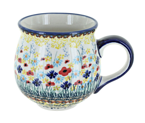 Polish Pottery Prairie Garden Bubble Mug