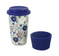 Polish Pottery Carnival Travel Coffee Mug