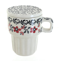 Polish Pottery Scarlett Ivy Large Mug with Lid