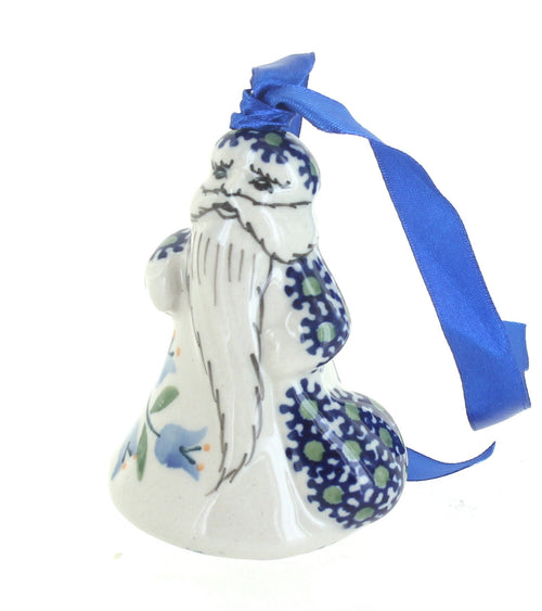 Polish Pottery Tulip Father Christmas Ornament