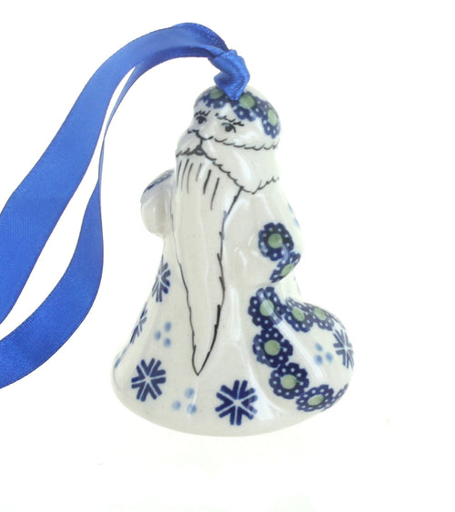 Polish Pottery Festive Fir Father Christmas Ornament