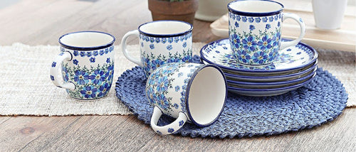 Kalina Dessert Plate Polish Pottery