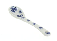 Polish Pottery Snow Flurry Sugar Spoon