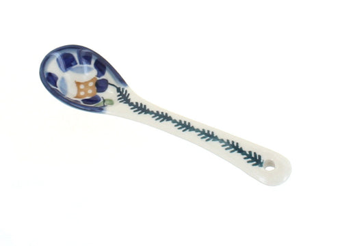 Polish Pottery Sunflower Sugar Spoon