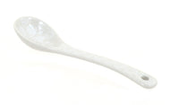 Polish Pottery White Lace Sugar Spoon