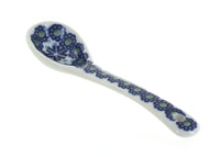 Polish Pottery Festive Fir Sugar Spoon