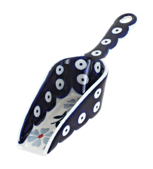 Polish Pottery Blue Violet Scoop