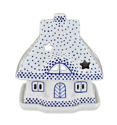 Small Dots House Luminary Polish Pottery
