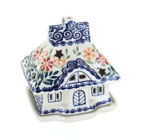 Polish Pottery Garden Bouquet House Luminary