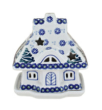Polish Pottery Festive Fir House Luminary