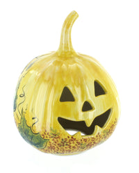 Polish Pottery Jack O'Lantern Small Pumpkin