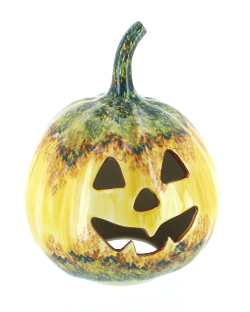 Polish Pottery Autumn Nights Small Pumpkin
