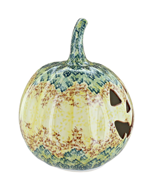 Autumn Nights Small Pumpkin Polish Pottery