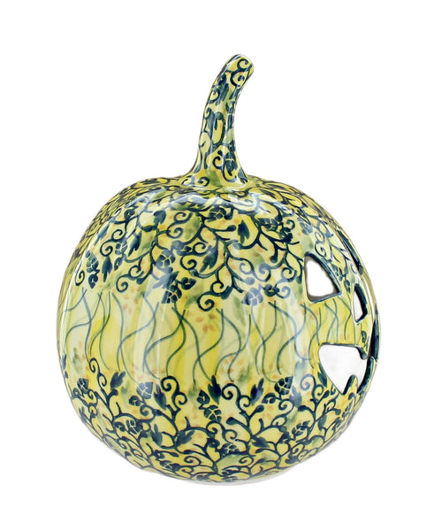 Green Lantern Small Pumpkin Polish Pottery