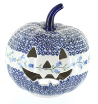 Polish Pottery Tulip Large Pumpkin Luminary