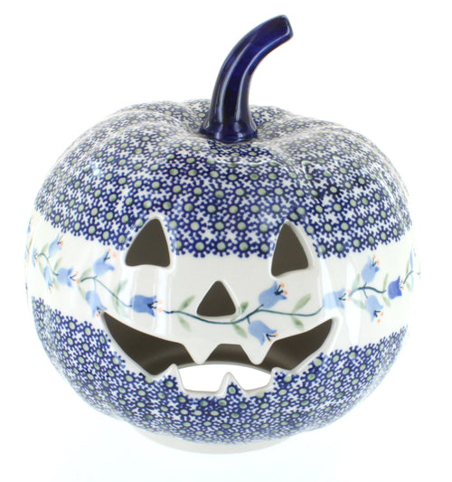 Polish Pottery Tulip Large Pumpkin Luminary