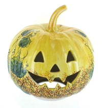Polish Pottery Jack O'Lantern Large Pumpkin