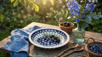 Peacock Soup Plate Polish Pottery