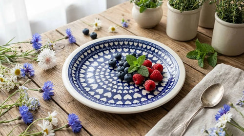 Valentina Dinner Plate Polish Pottery