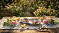 Apple Blossom Medium Rectangular Serving Platter Polish Pottery