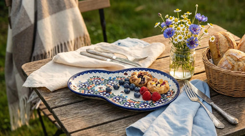 Scarlett Breakfast Plate Polish Pottery