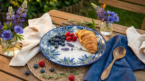 Hyacinth Dinner Plate Polish Pottery